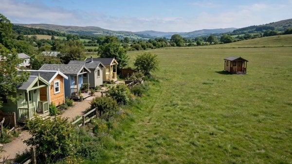 tiny house community vs private land