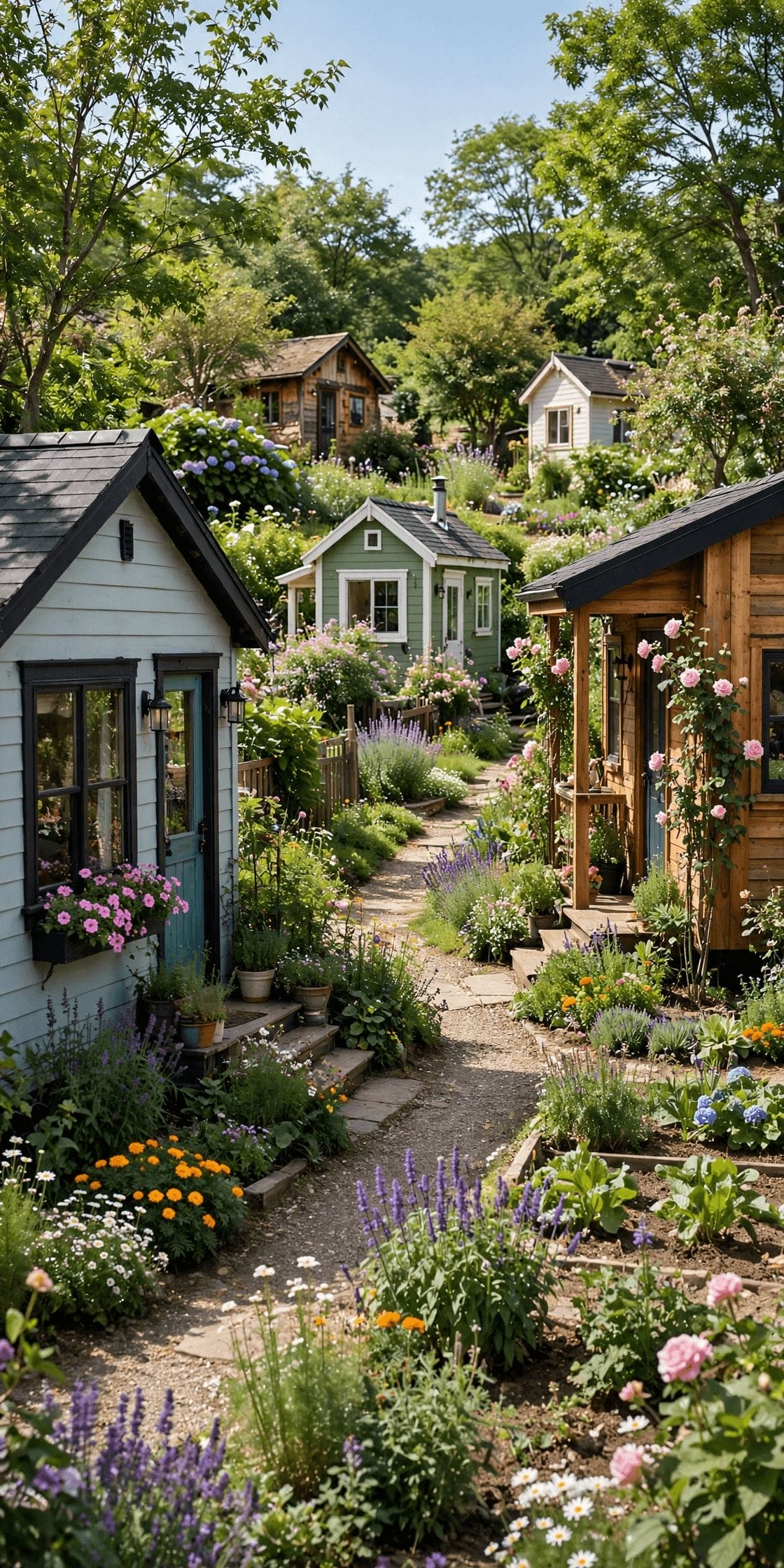 tiny house community vs private land