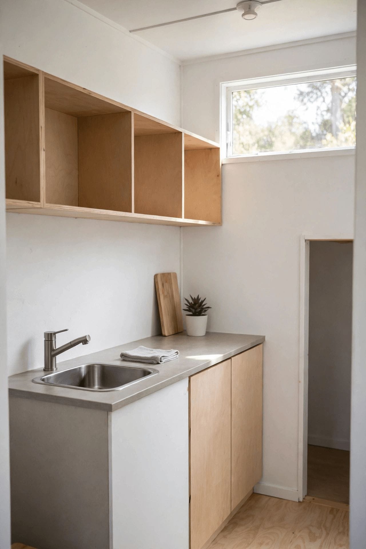 tiny house cost per square foot pin comparing DIY and builder labour in a tiny build