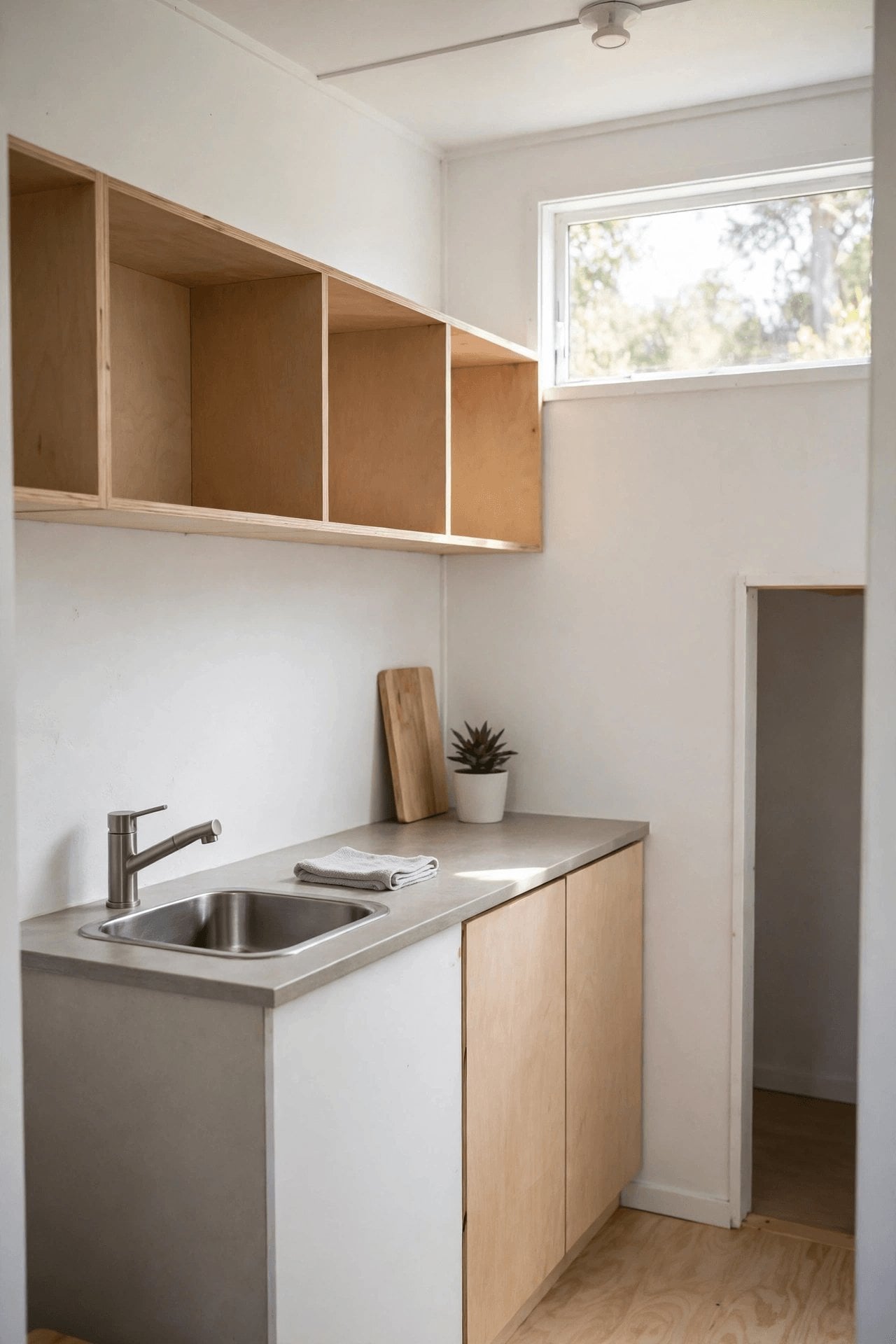 tiny house cost per square foot pin comparing DIY and builder labour in a tiny build