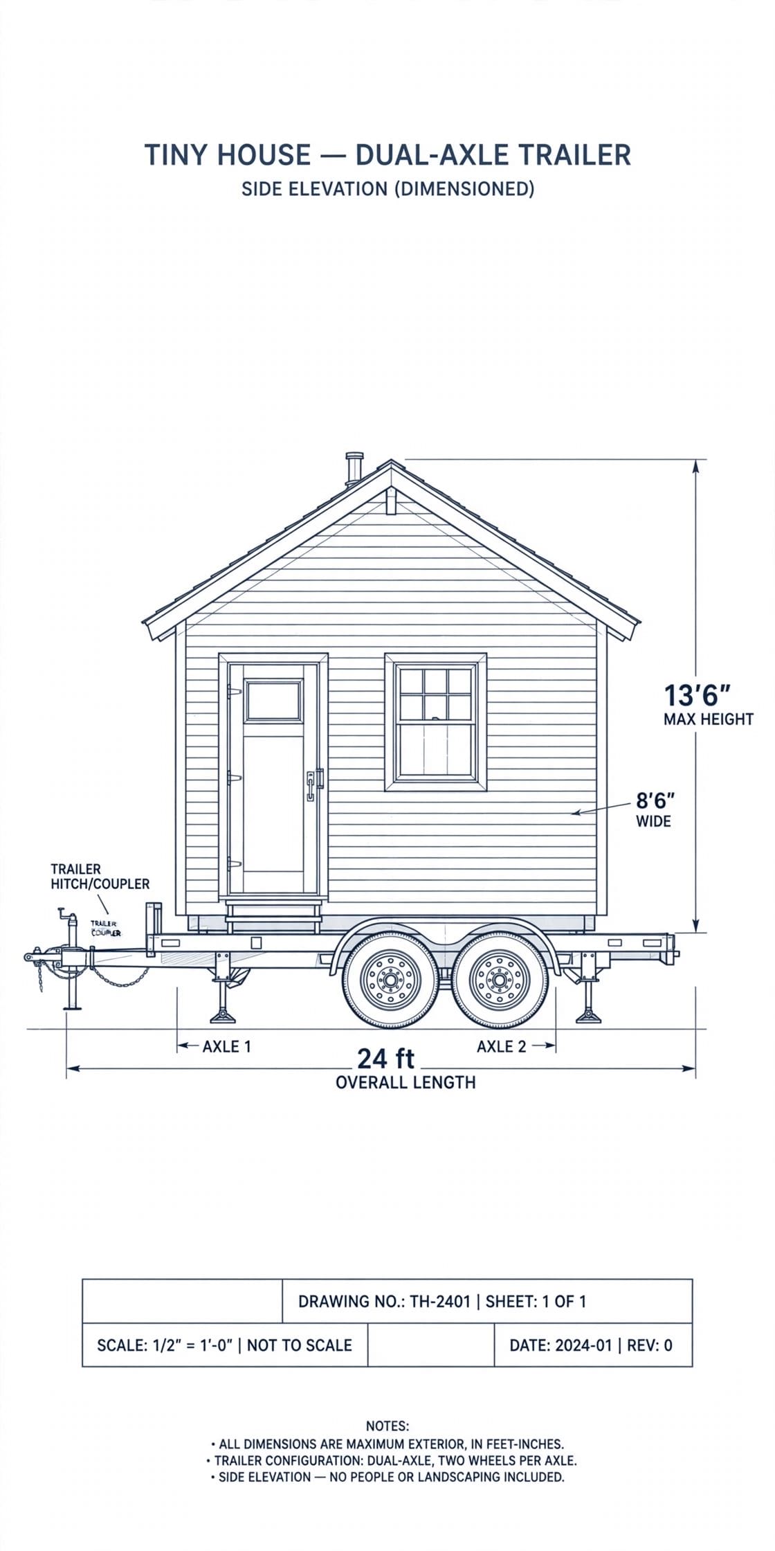 tiny house dimensions