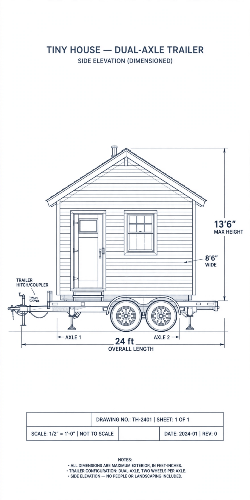 tiny house dimensions
