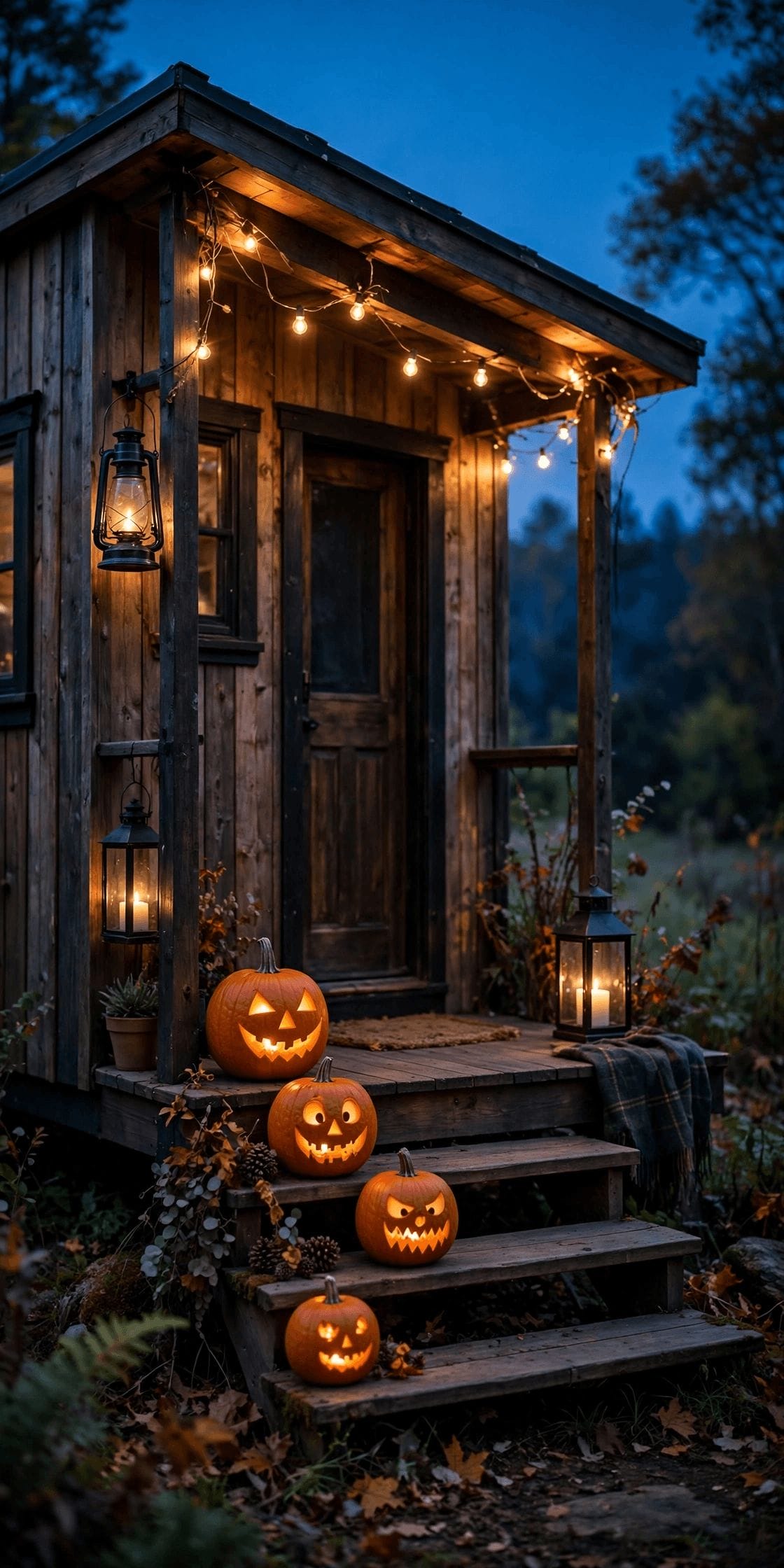 tiny house halloween decor