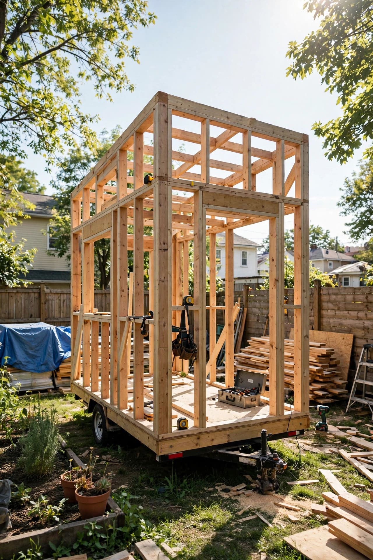 Tiny house HELOC — home equity draws matched to the true cost of the build