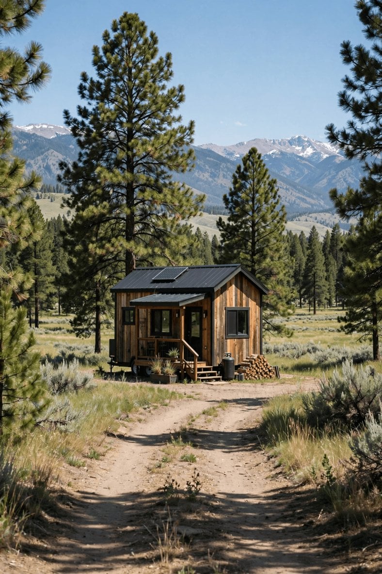 Tiny house laws in Montana — summary graphic covering Montana zoning, codes and legal places to live
