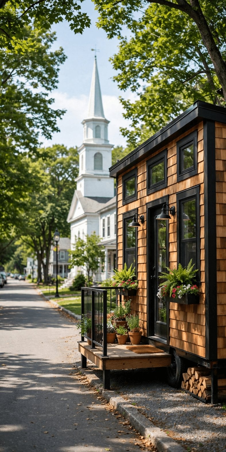 Tiny house laws in New Hampshire — second summary graphic with New Hampshire placement and permit reminders