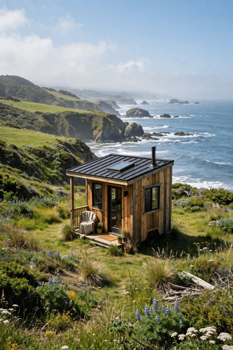Tiny house laws in Oregon — second summary graphic with Oregon placement and permit reminders