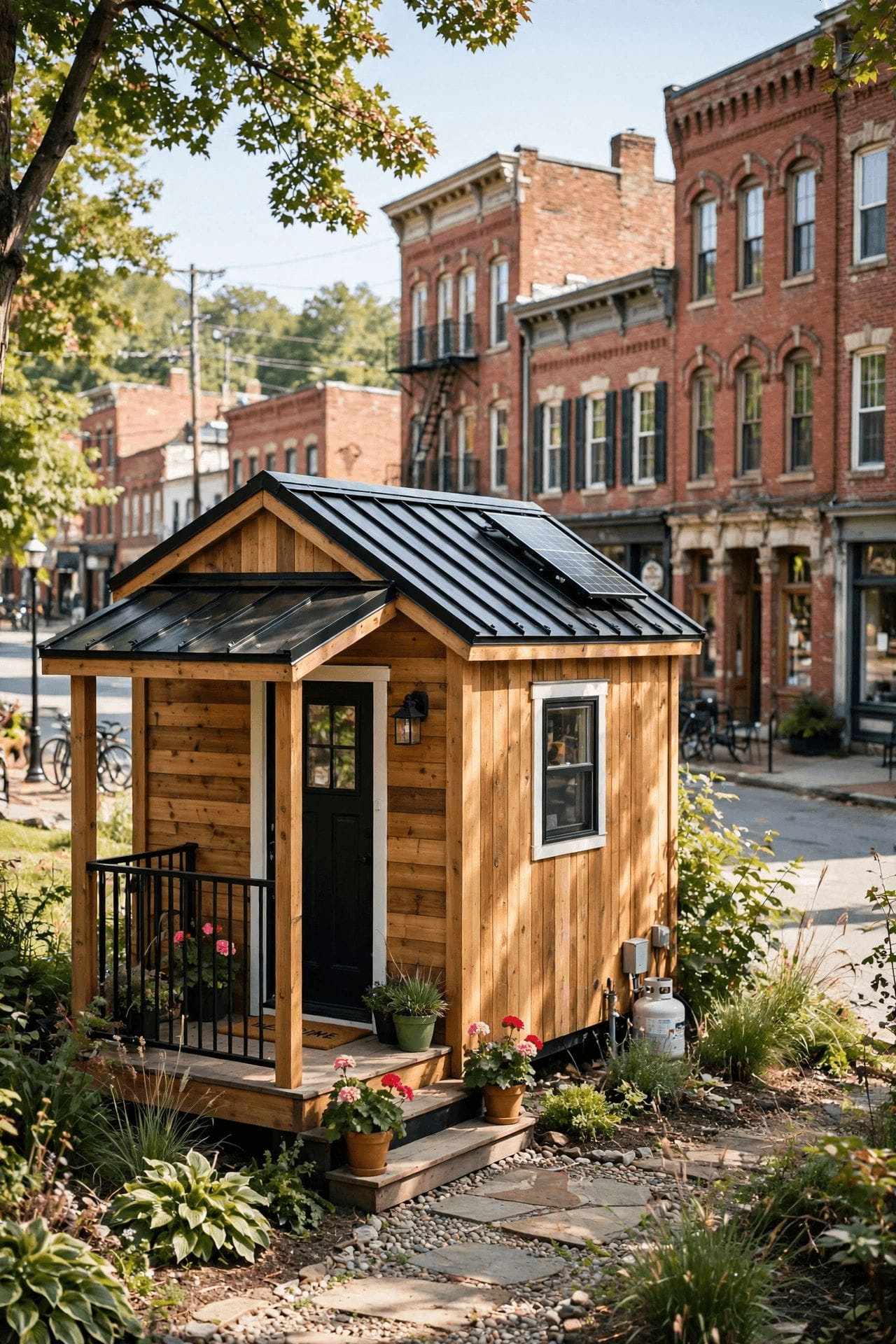 Tiny house laws in Pennsylvania — second summary graphic with Pennsylvania placement and permit reminders