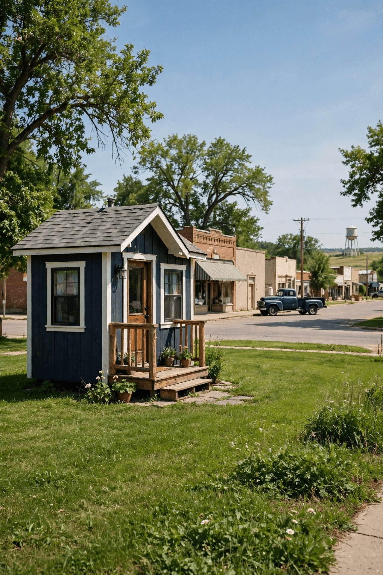 tiny house laws south dakota — pin showing a tiny house in the Black Hills of South Dakota