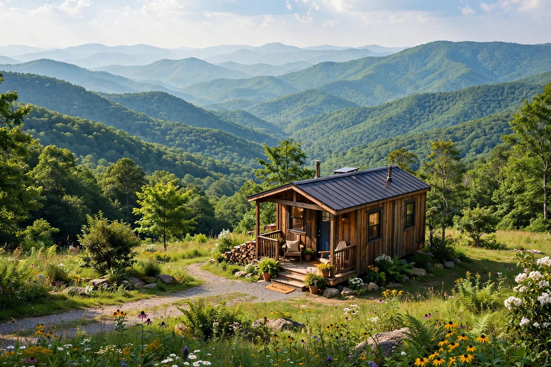 tiny house laws tennessee — a tiny house on a permanent foundation in Tennessee