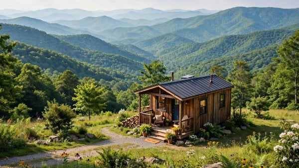 tiny house laws tennessee — a tiny house on a permanent foundation in Tennessee