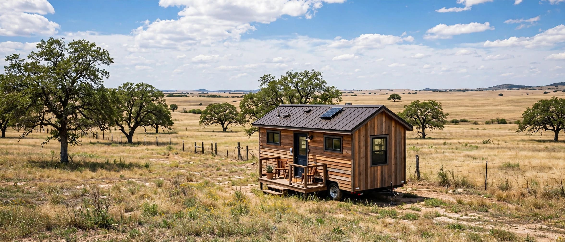 tiny house laws texas — a tiny house on a permanent foundation in Texas