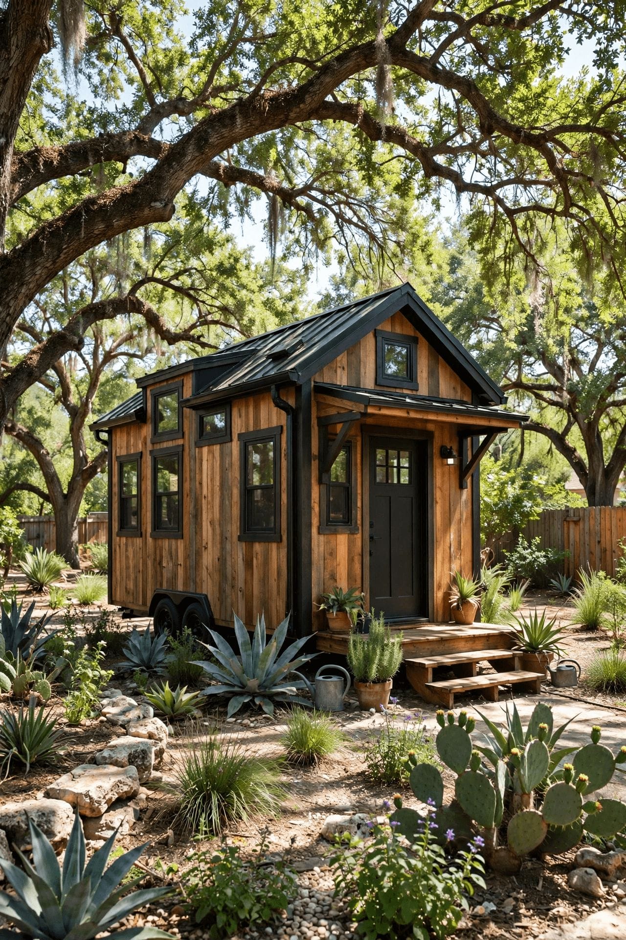tiny house laws texas — pin showing a tiny house on open Texas land