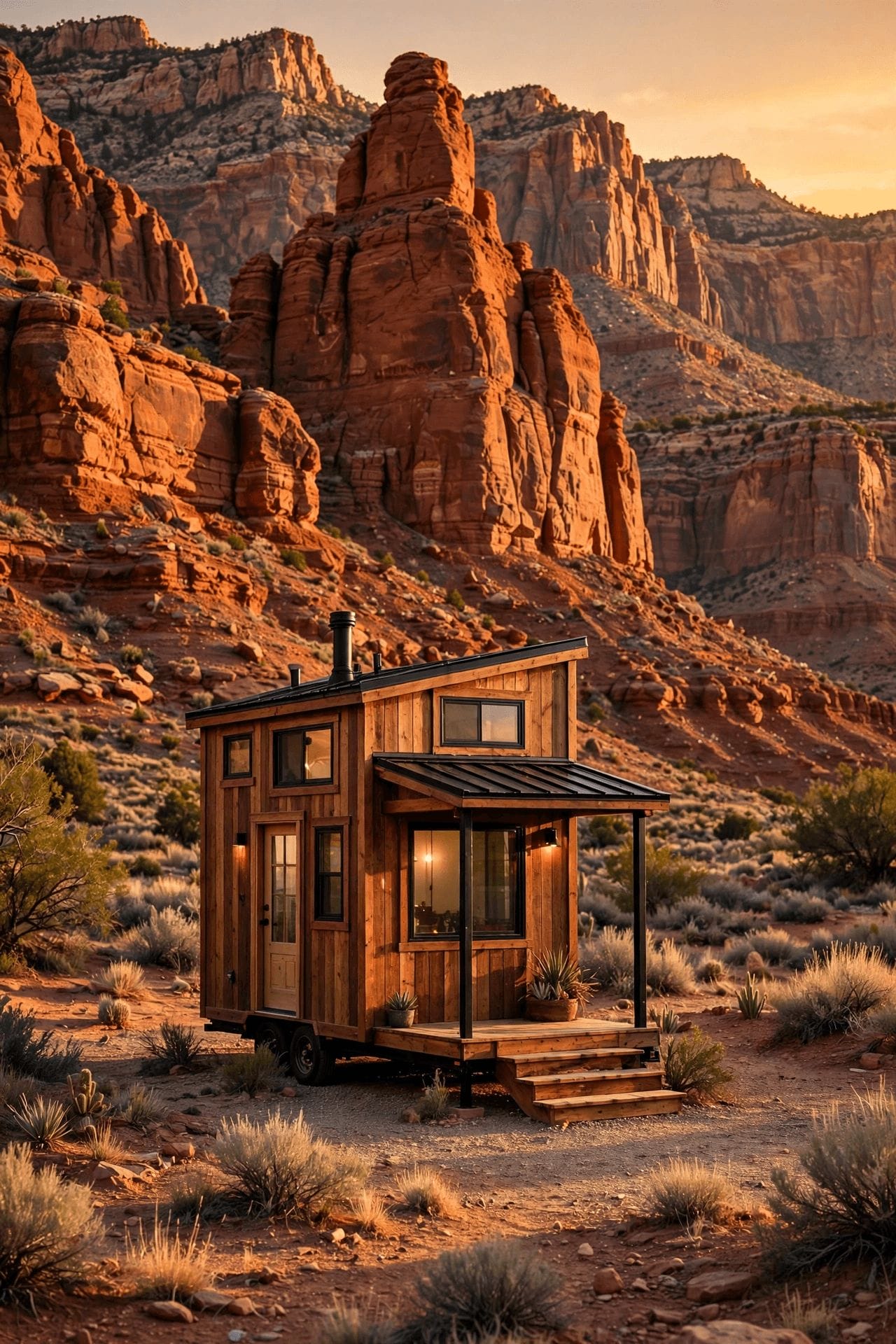 tiny house laws utah — second pin showing a snow-ready tiny house in Utah