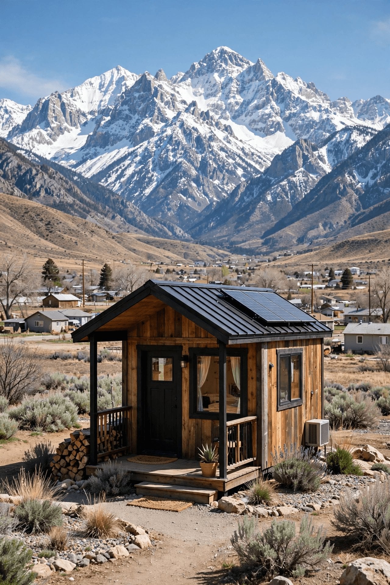 tiny house laws utah — pin showing a tiny house in Utah red-rock country