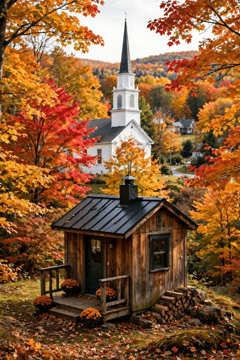 Tiny house laws in Vermont — second vertical graphic on unzoned towns, Act 250 and winter-ready small homes