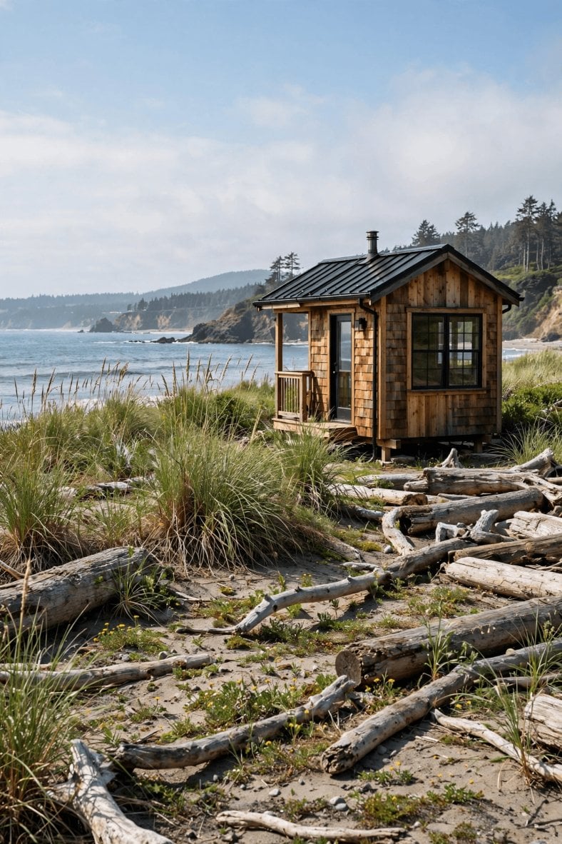 Tiny house laws in Washington — second vertical graphic on rain-ready design, shorelines and legal places to live