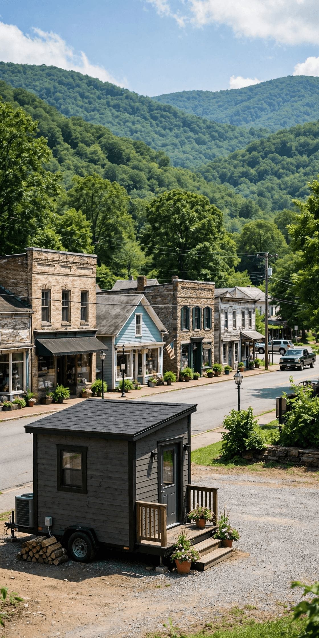 Tiny house laws in West Virginia — second vertical graphic on floodplains, mineral rights and legal places to live