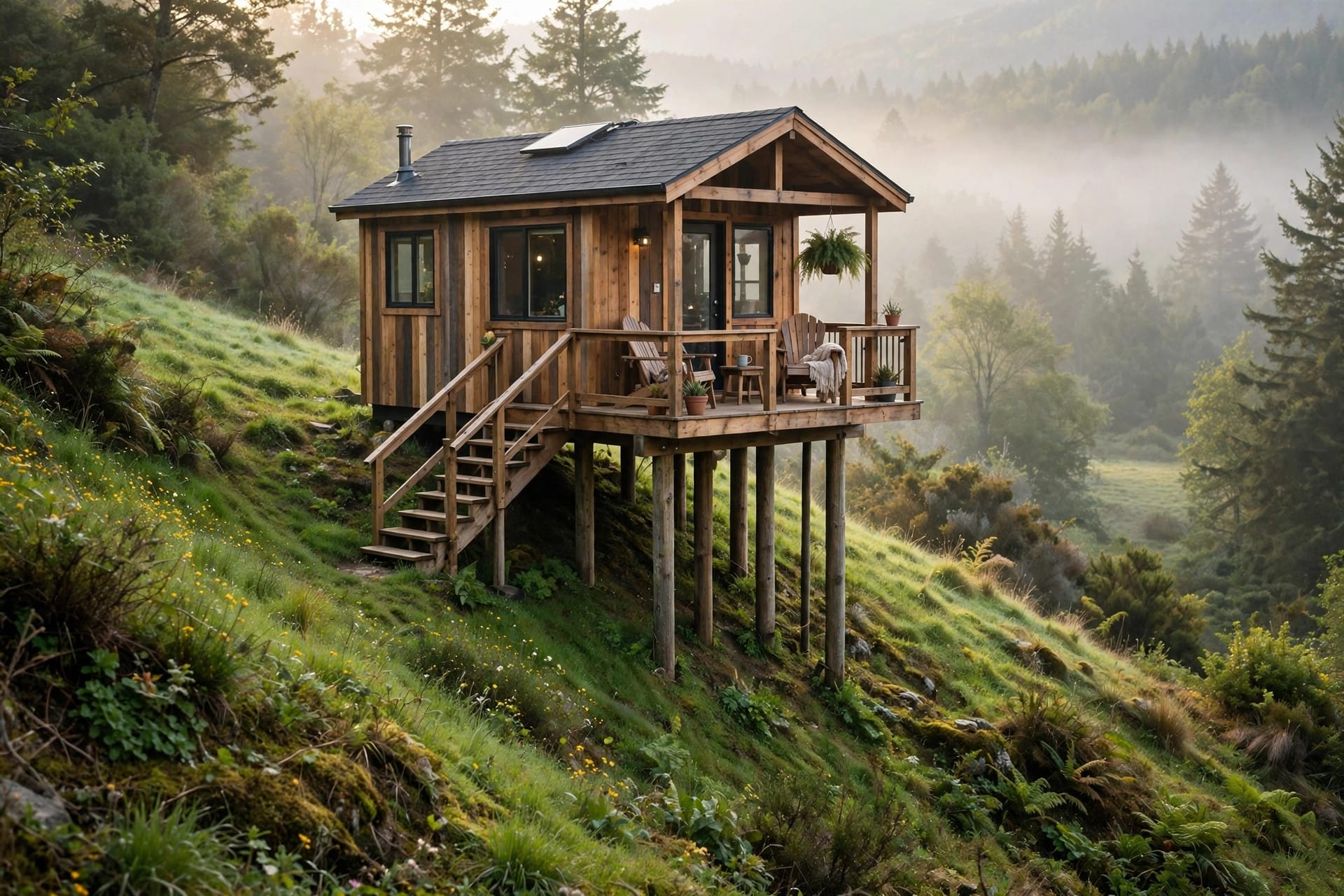 tiny house on stilts