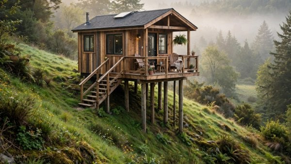 tiny house on stilts