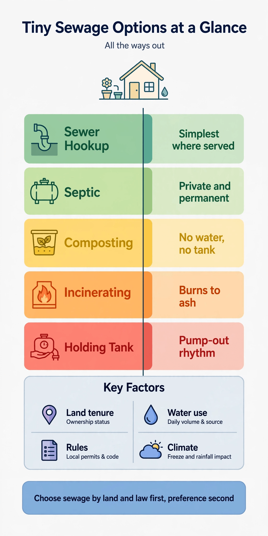 tiny house sewage options