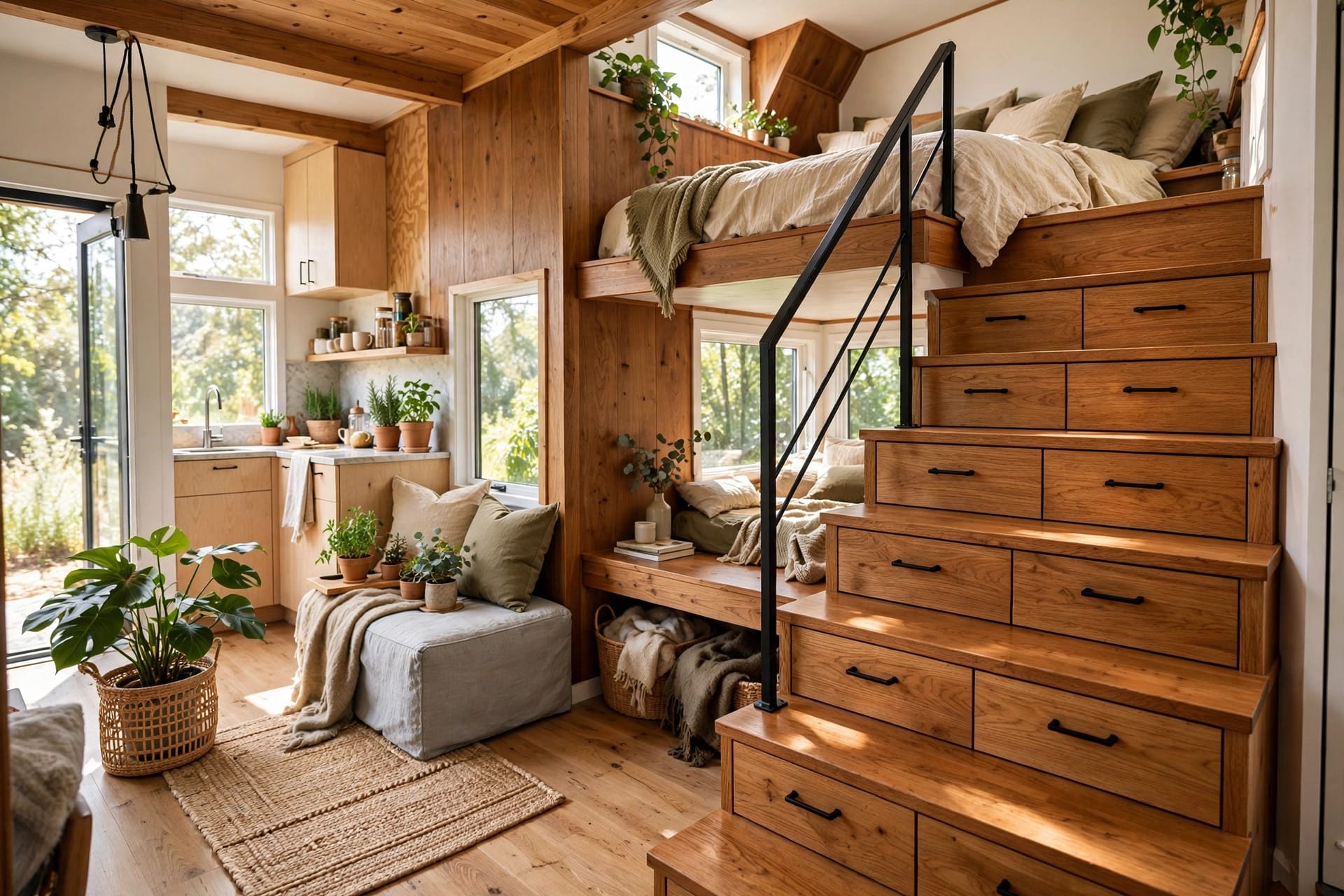 tiny house stairs