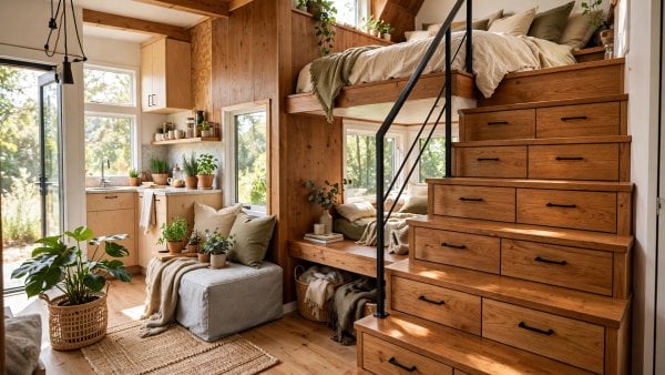 tiny house stairs