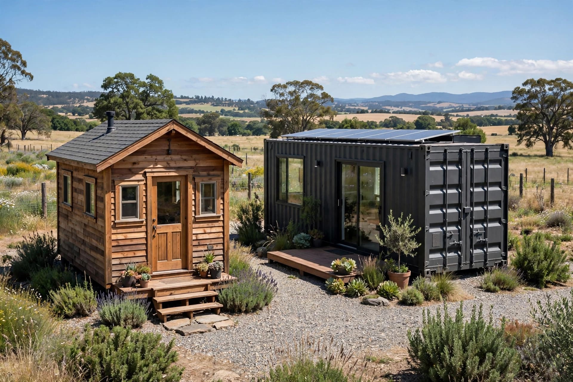 tiny house vs container home