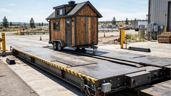 tiny house weight calculator for a home on a trailer with GVWR, water and battery loads counted