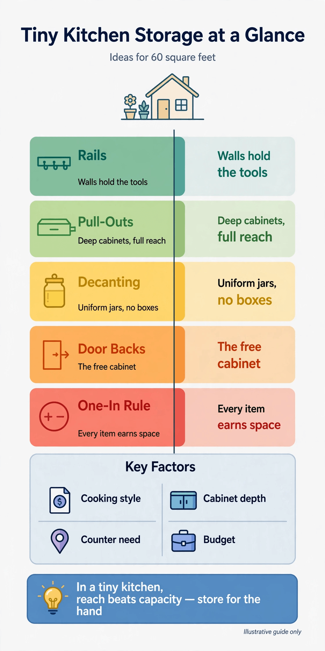 tiny kitchen storage hacks