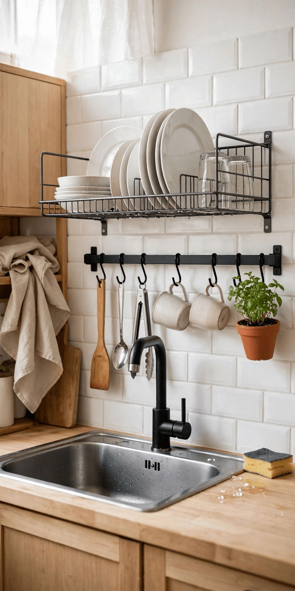 tiny kitchen storage hacks
