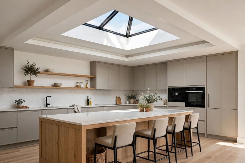tray ceiling: colour contrast inside the recess example