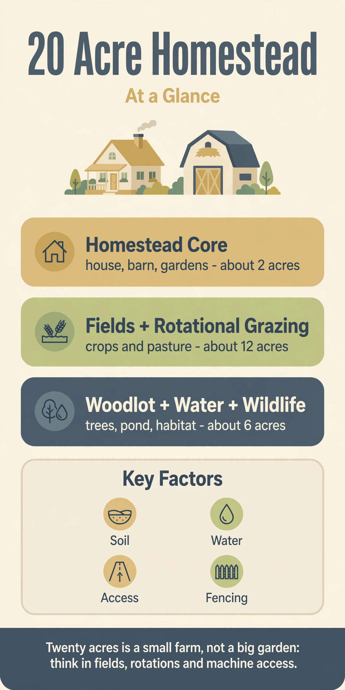 20 acre homestead layout
