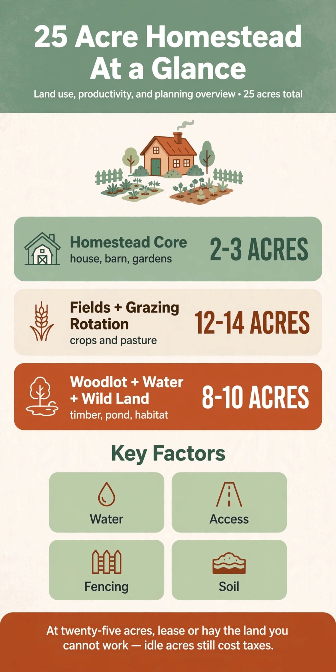 25 acre homestead layout