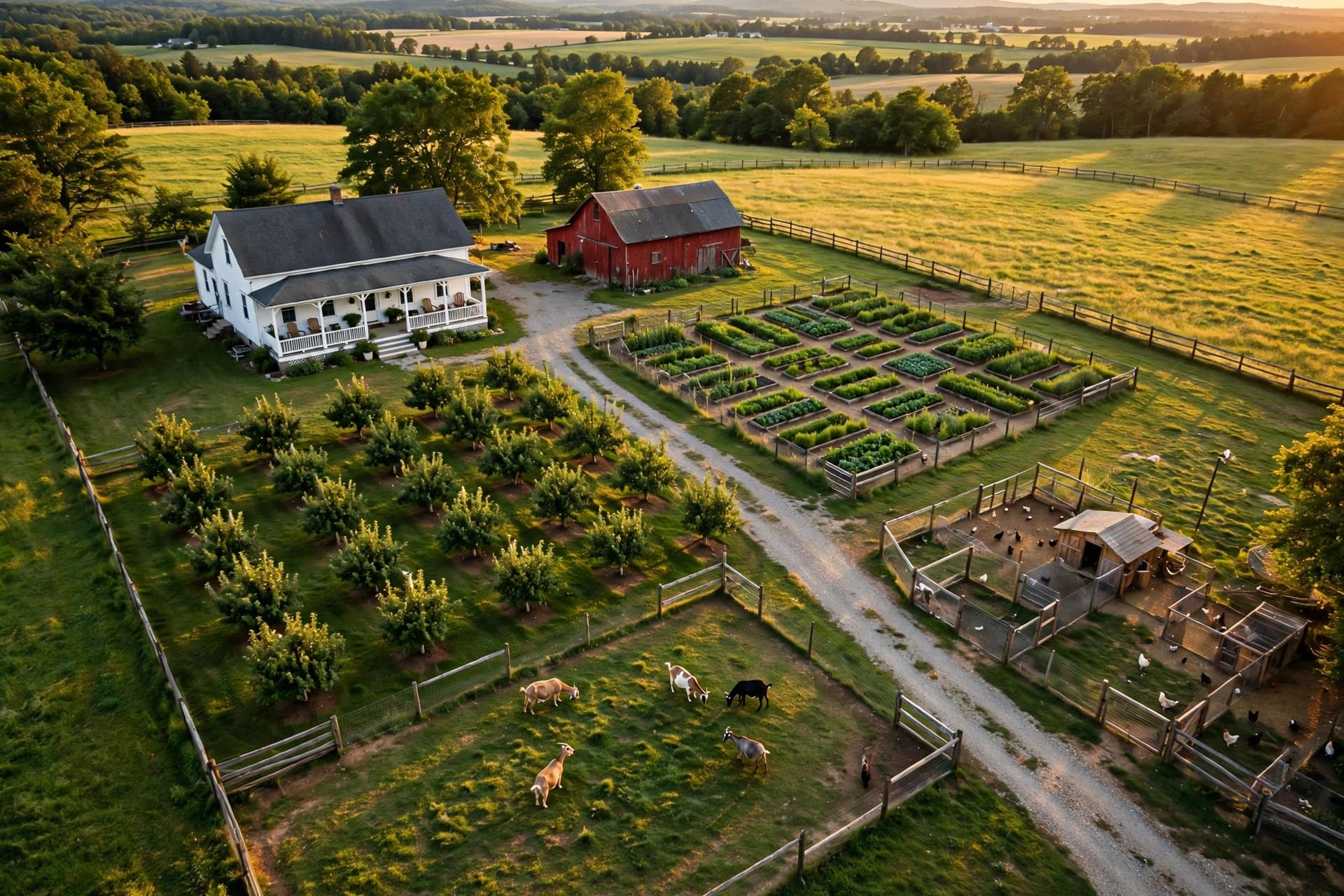 two and a half acre homestead layout