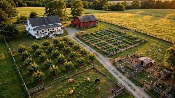 two and a half acre homestead layout