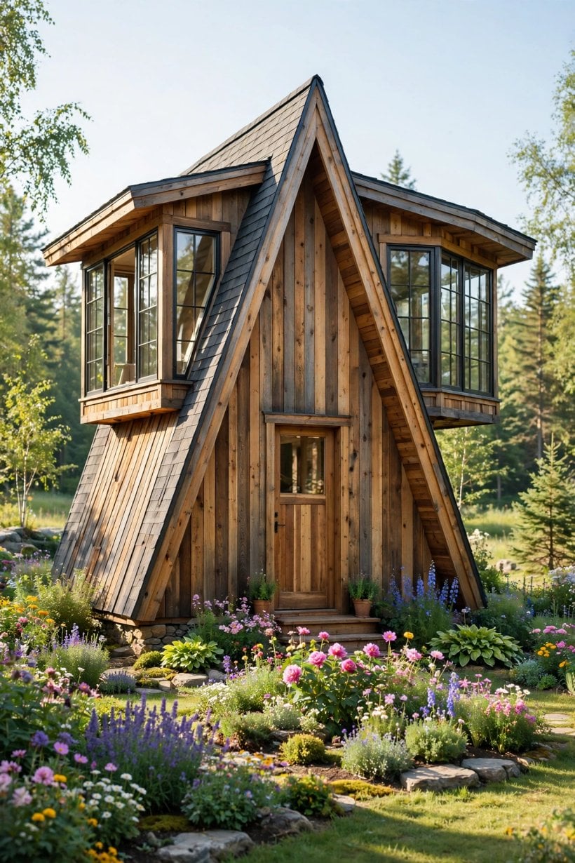 a-frame tiny house floor plans