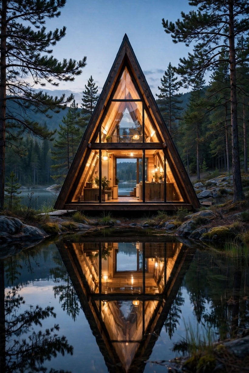a-frame tiny house floor plans