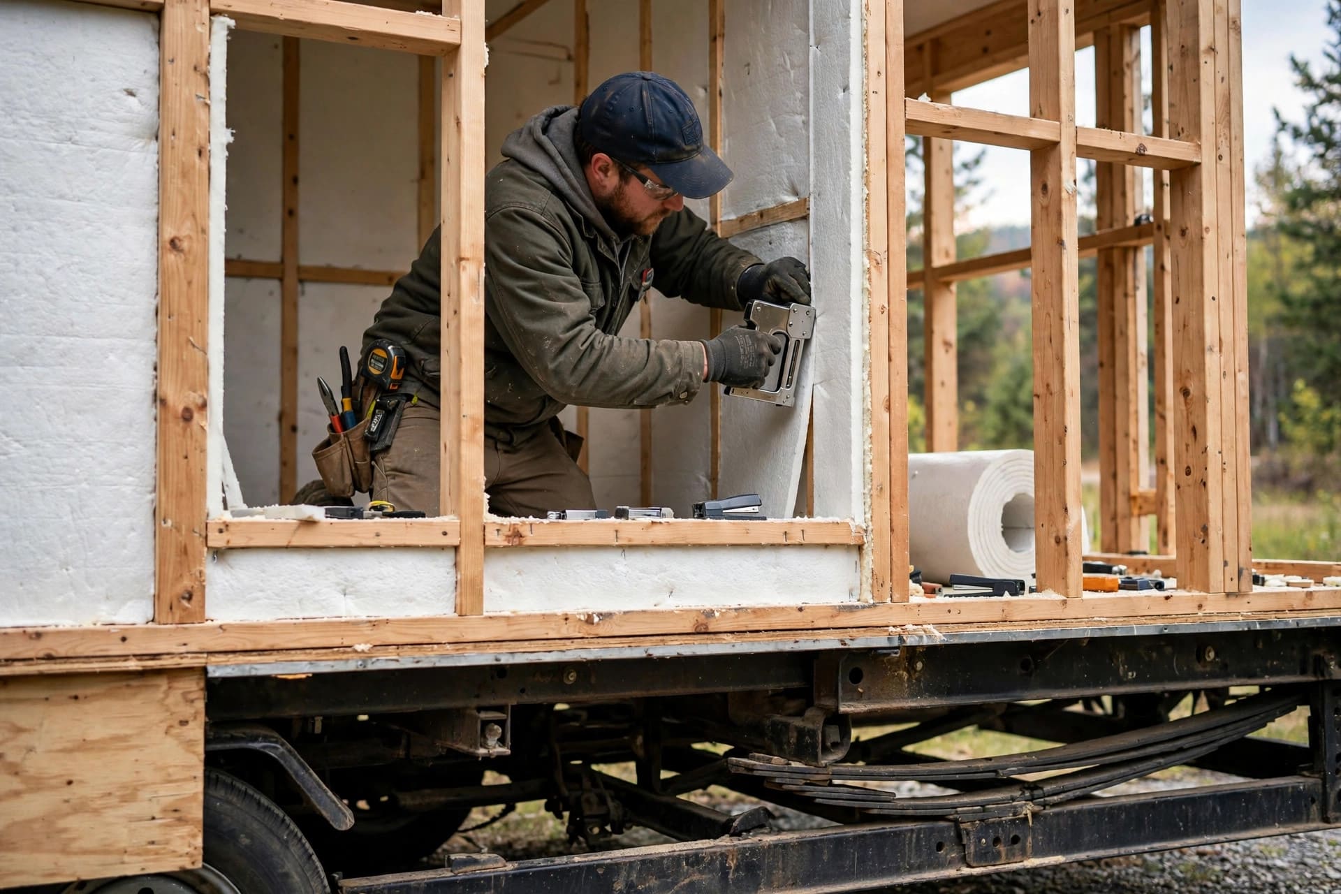 aerogel insulation ROI: fitting a thin aerogel blanket inside a tiny house wall