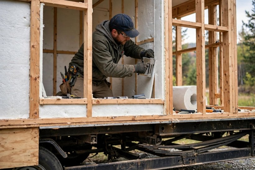 aerogel insulation ROI: fitting a thin aerogel blanket inside a tiny house wall