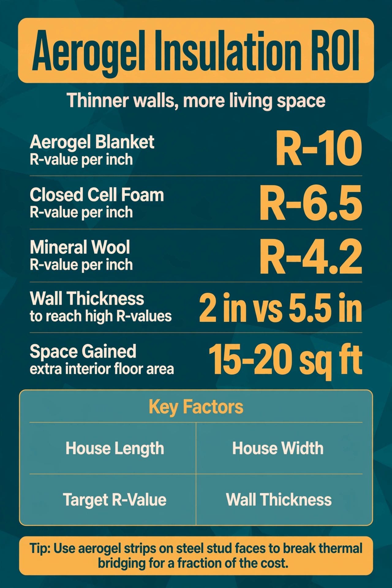 aerogel insulation ROI