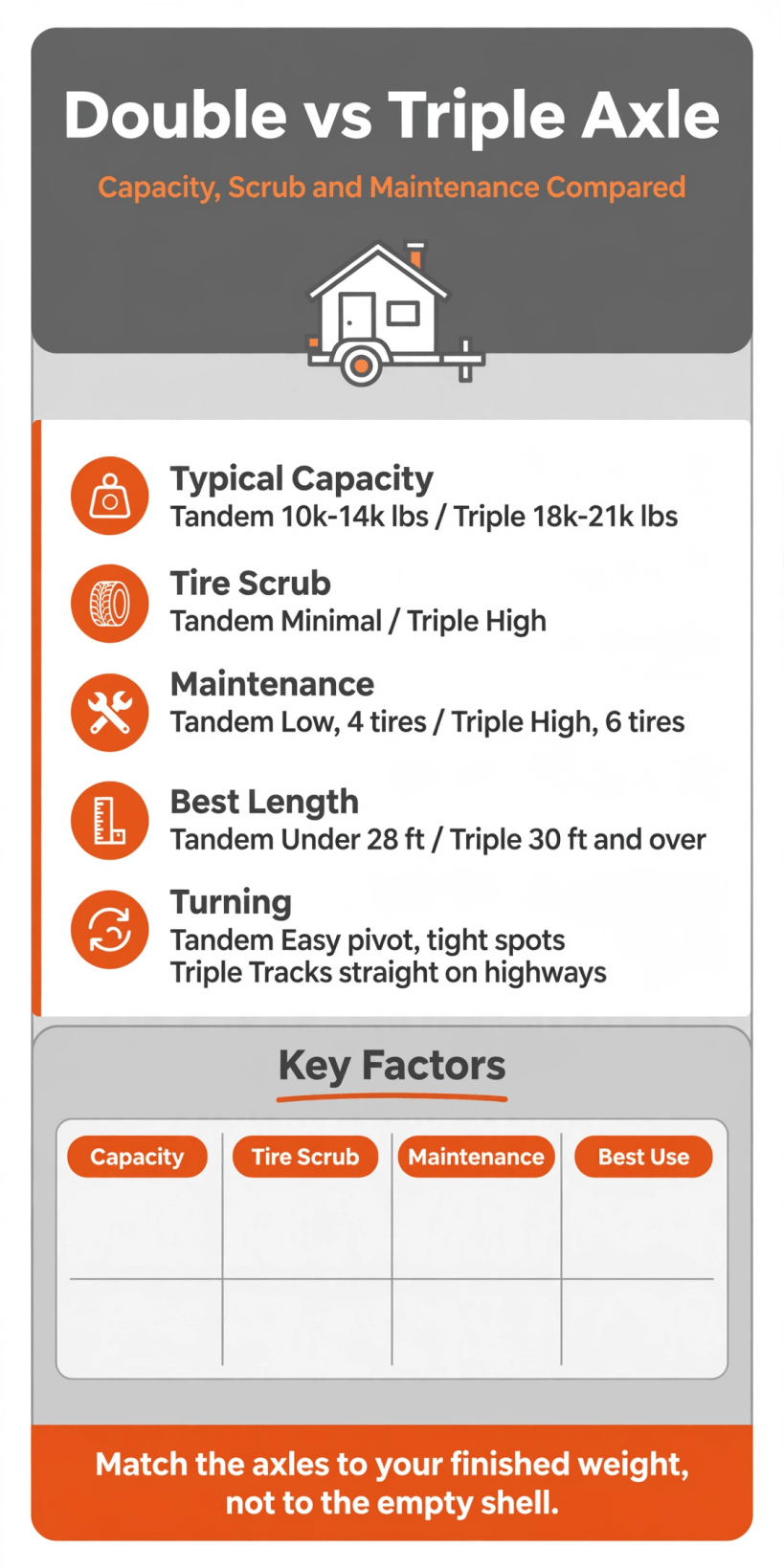 double vs triple axle