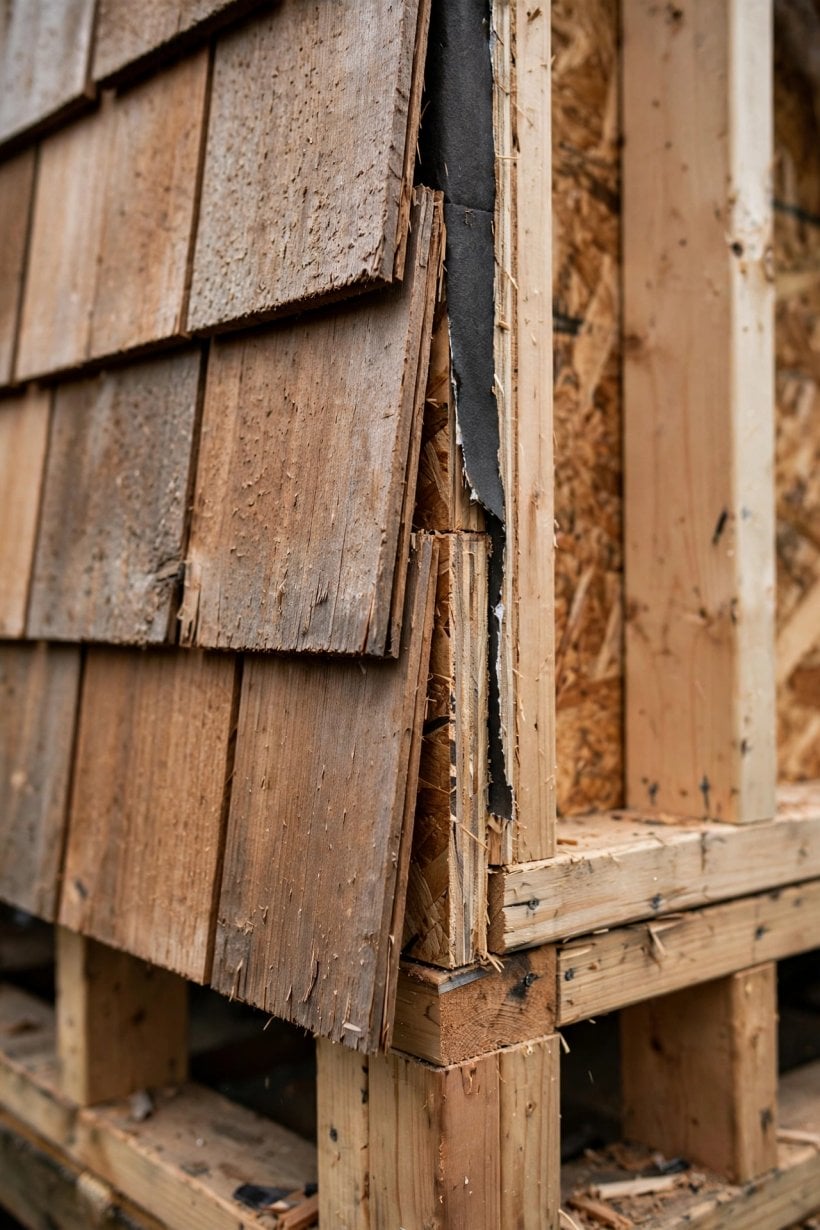 cedar shakes on a tiny house