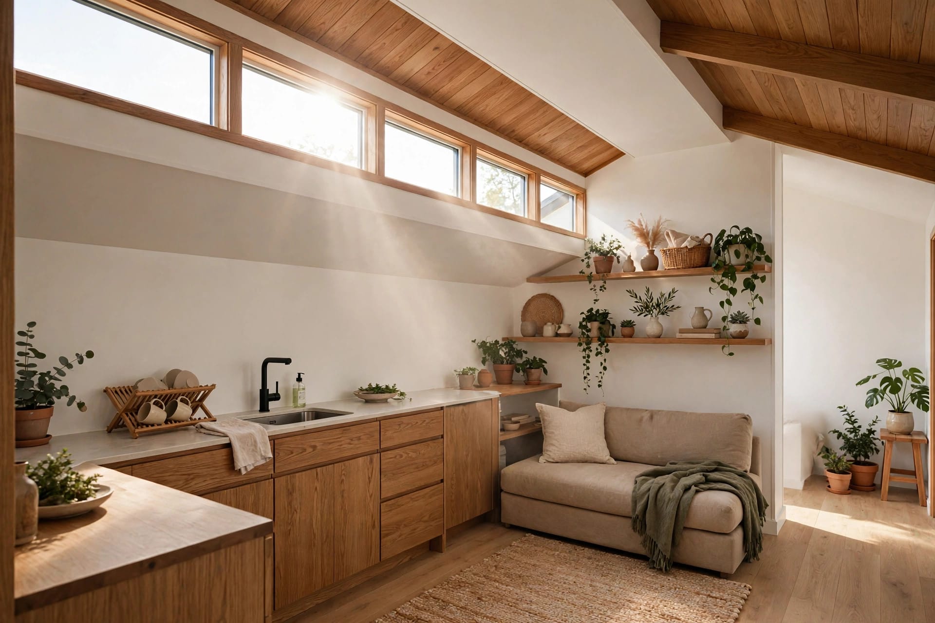 clerestory window tiny house layouts
