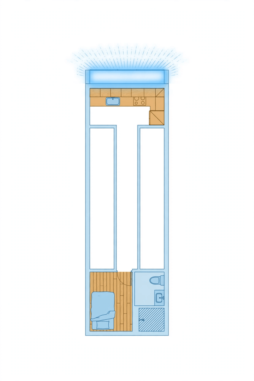 clerestory window tiny house layouts