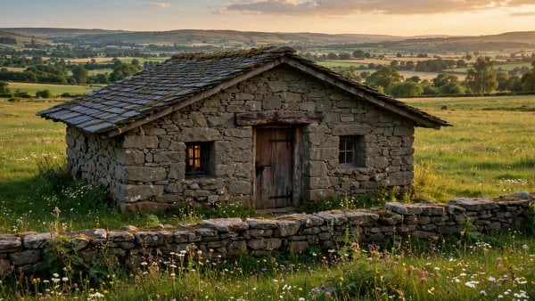 how to construct a tiny stone cottage