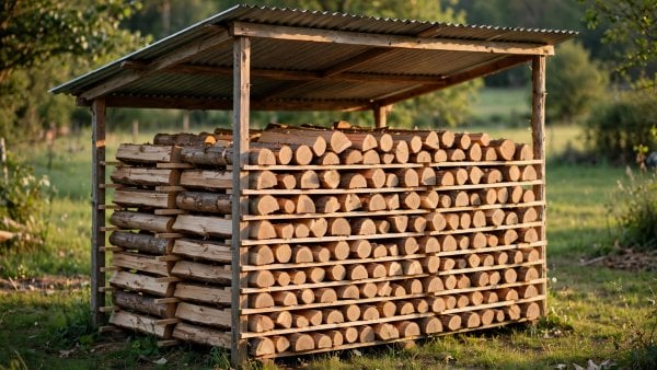 Cure and Dry Wood Logs