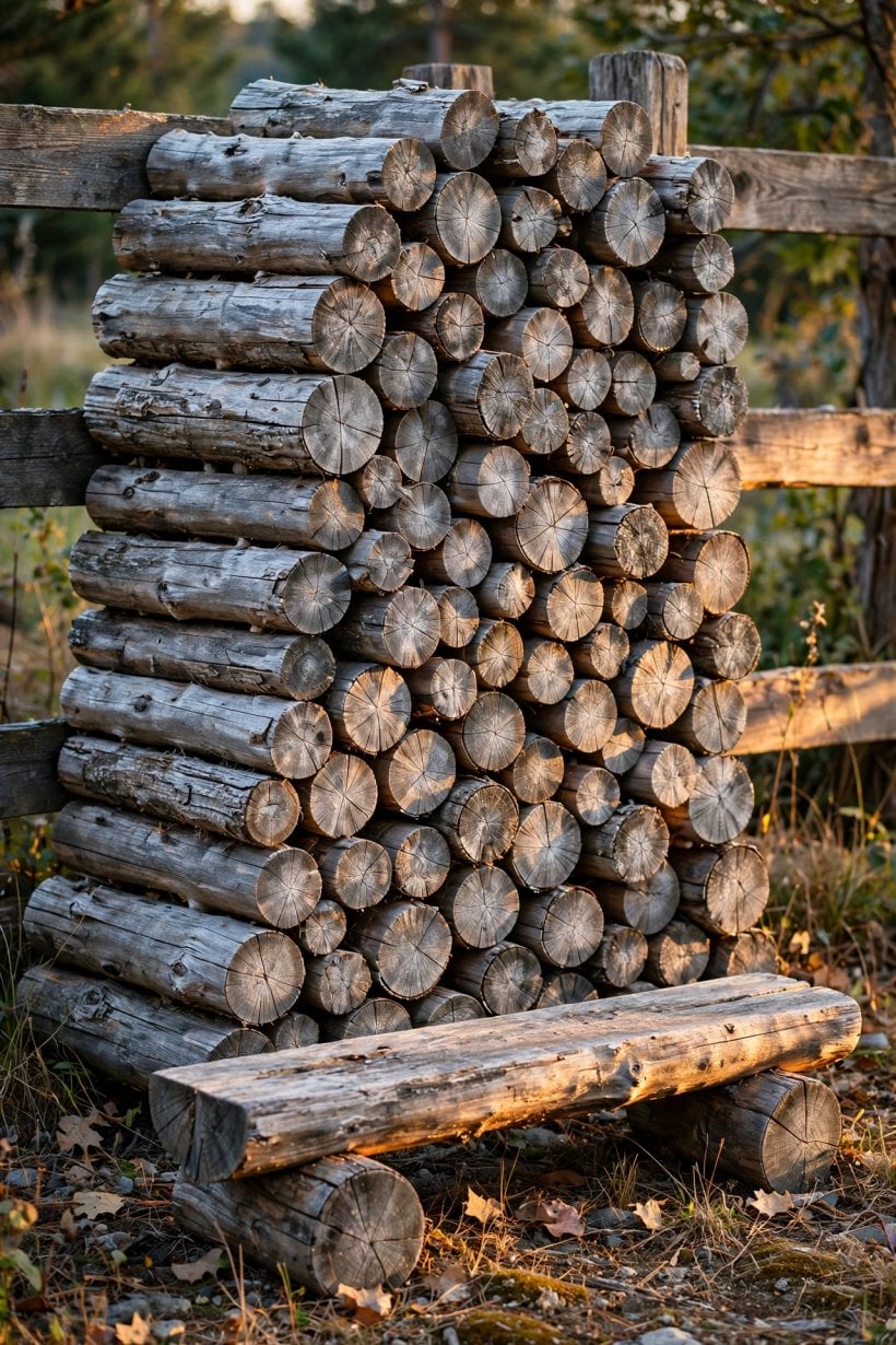 Cure and Dry Wood Logs