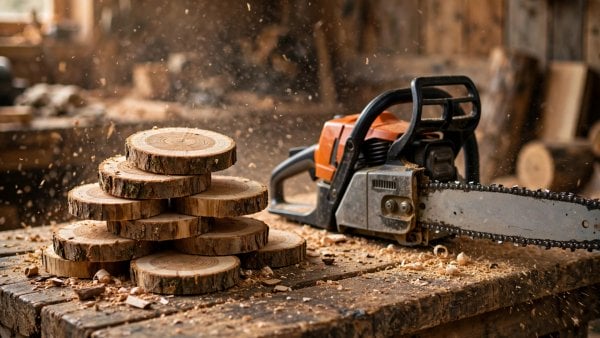 DIY Log Slicing