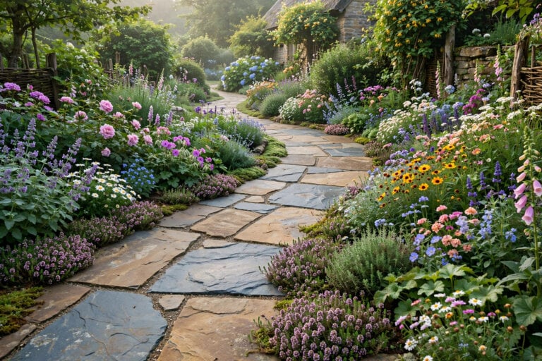 Dry-Stack Stone Path: Laying Flagstone Walkways Without Mortar Dry-Stack Stone Path